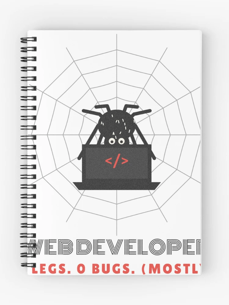 Thumbnail 1 of 3, Journal, Web Developer Spider Coding Pun designed and sold by somebasic.