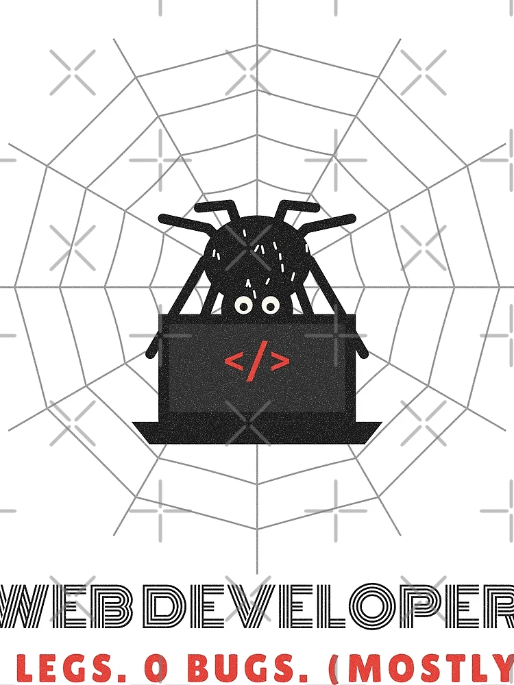 Thumbnail 3 of 3, Scarf, Web Developer Spider Coding Pun designed and sold by somebasic.