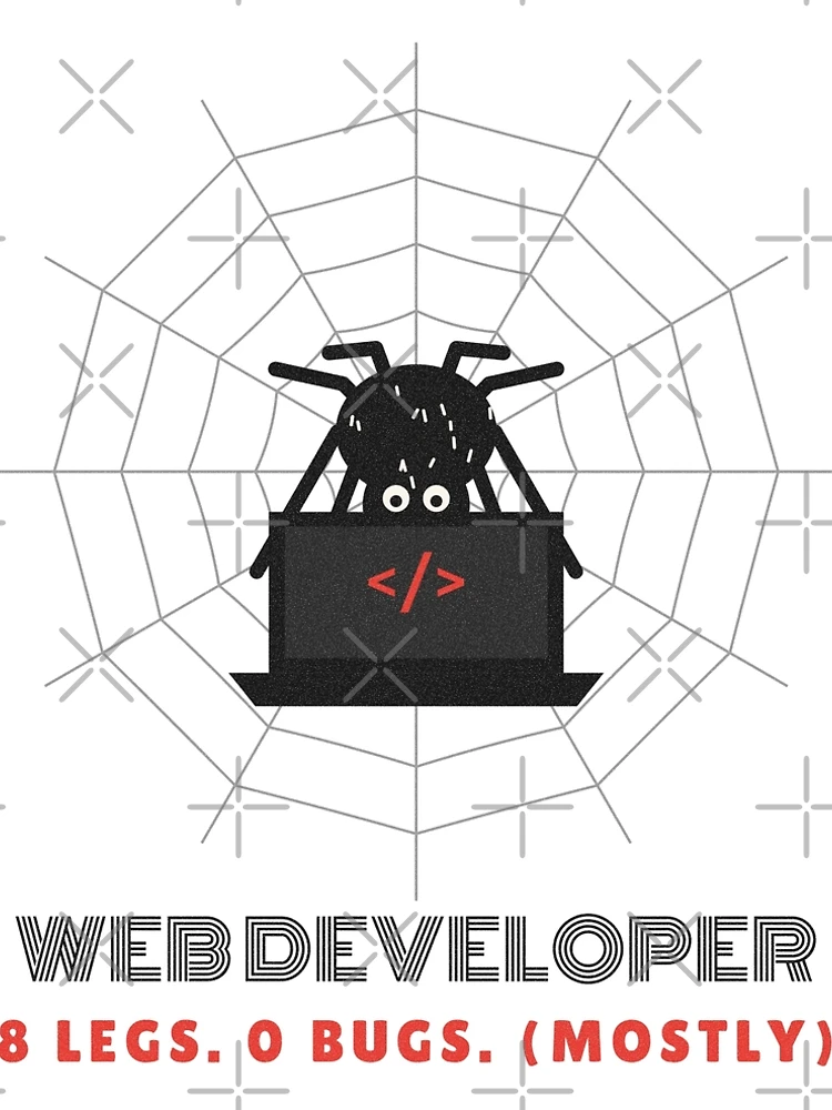 Thumbnail 5 of 5, A-Line Dress, Web Developer Spider Coding Pun designed and sold by somebasic.