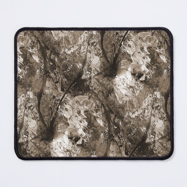 Item preview, Monochromatic Abstract Flowers in Dark Brown designed and sold by Artistestella.