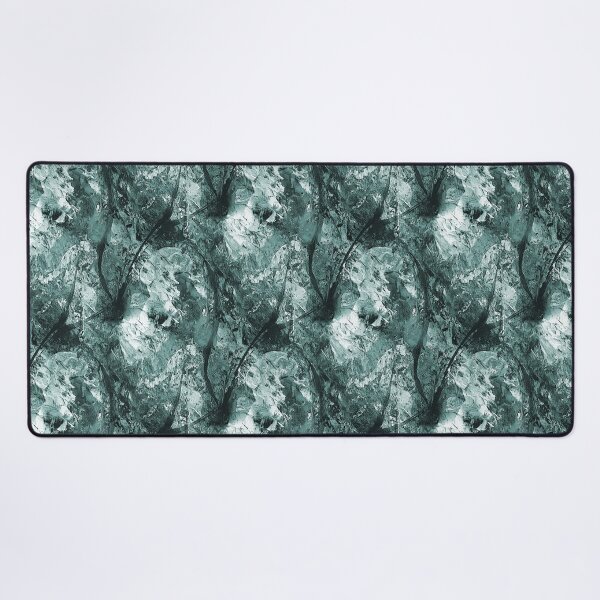 Item preview, Monochromatic Abstract Flowers in Dark Teal designed and sold by Artistestella.