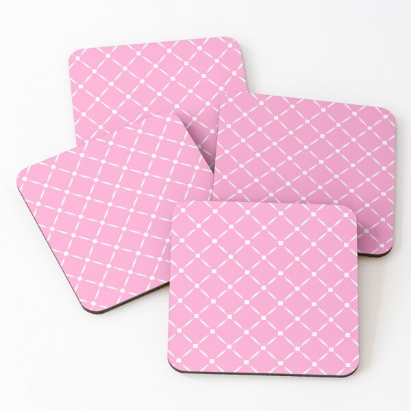 Item preview, Geometric abstract pink  and white designed and sold by fuzzyfox.