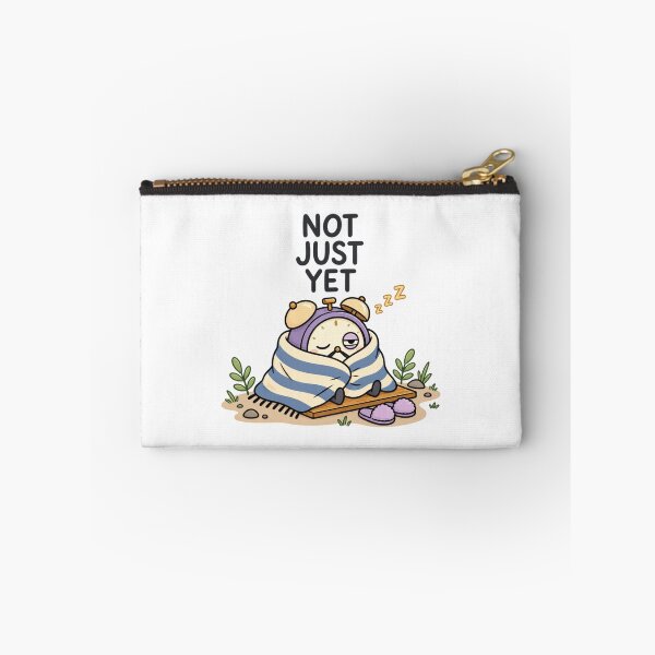 Item preview, Cute Sleepy Alarm Clock – Not Just Yet, Cozy Morning Humor designed and sold by MrDev.