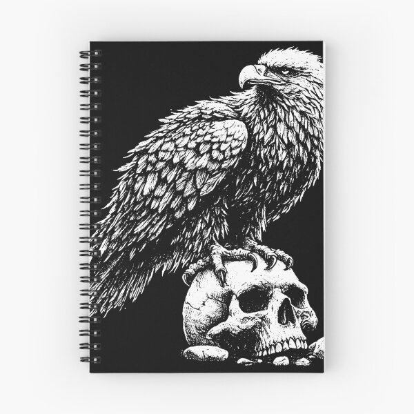 Item preview, Dark Art Eagle with Skull wild bird Tattoo designed and sold by MORSPECTIVE.