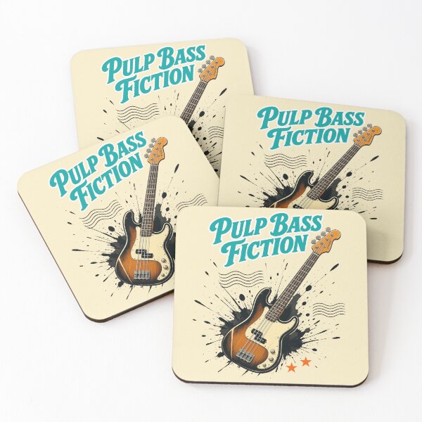 Item preview, Vintage Electric Bass Guitar Splatter Art designed and sold by whitneyrichmo.