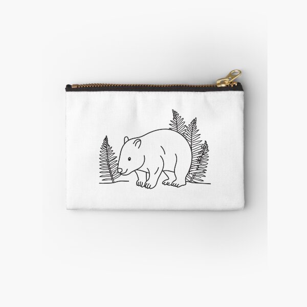 Item preview, A wombat beside a patch of ferns in soft morning light designed and sold by rasagamastore.