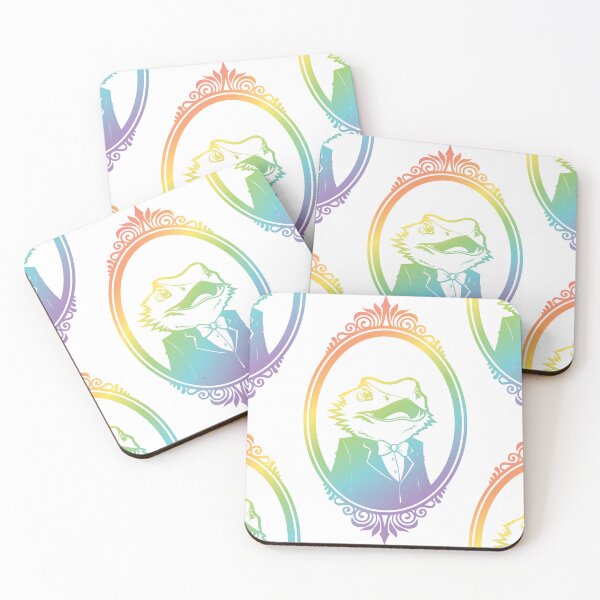 Item preview, Beardie in Rainbow designed and sold by ArtByJaime1843.