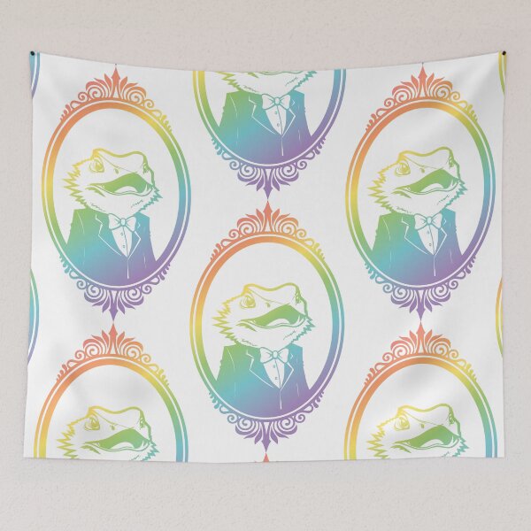 Item preview, Beardie in Rainbow designed and sold by ArtByJaime1843.
