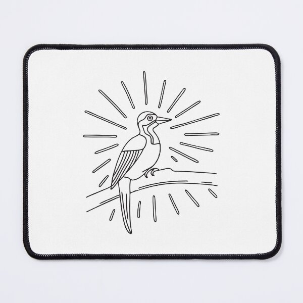 Item preview, A woodpecker beside a ray of sunlight piercing the canopy designed and sold by rasagamastore.