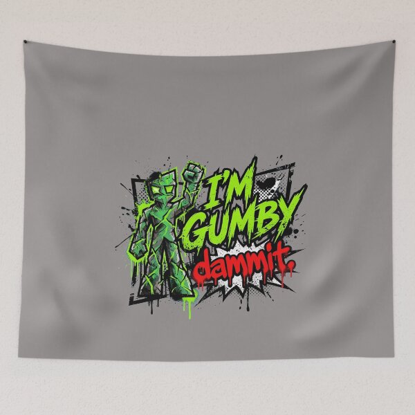 Item preview, I'm Gumby Dammit Quote Animated Figurine-4 designed and sold by LennyMerz.