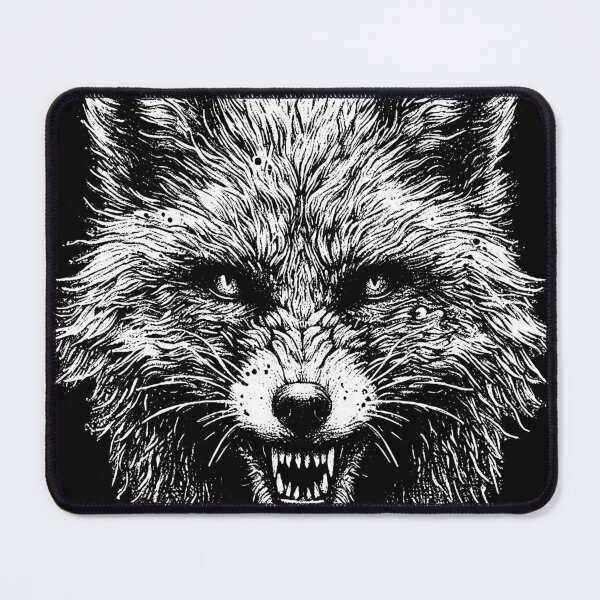 Item preview, Dark Art Fox Face Wildlife Scary Horror Tattoo designed and sold by MORSPECTIVE.