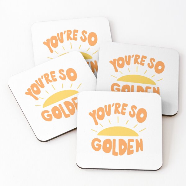 Item preview, You're So Golden Retro Sunshine Quote Design designed and sold by AandBCollective.