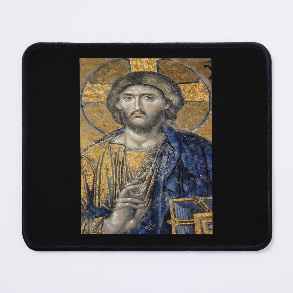 Item preview, Christ-Pantocrator-Mosiac-Iconic-Religious-Roman-Art designed and sold by simerstandusm.