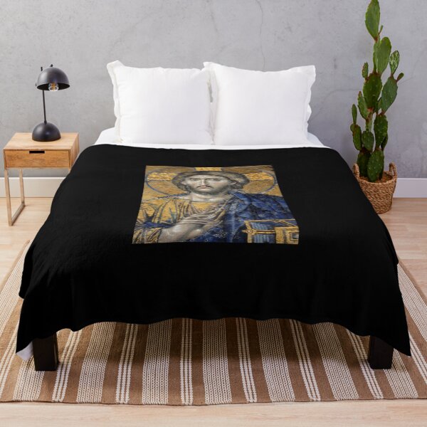 Item preview, Christ-Pantocrator-Mosiac-Iconic-Religious-Roman-Art designed and sold by simerstandusm.