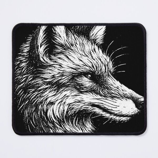 Item preview, Dark Art Fox Face Wildlife Scary Horror Tattoo designed and sold by MORSPECTIVE.