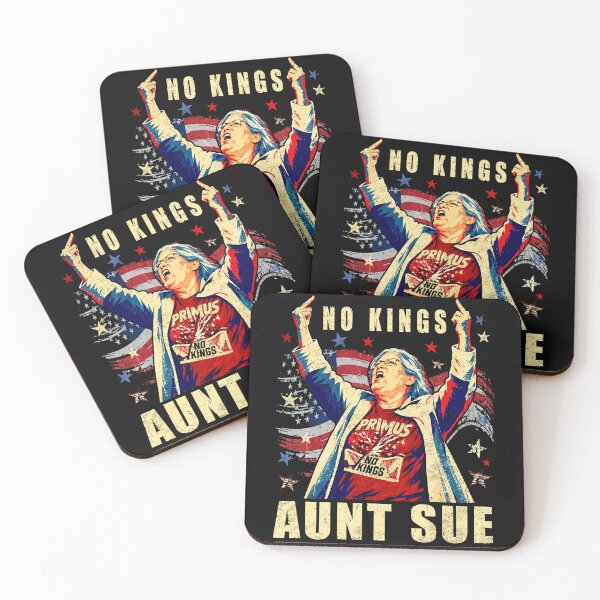 Item preview, No Kings Aunt Sue Funny Political Vote American Flag Retro designed and sold by schoolofbullies.