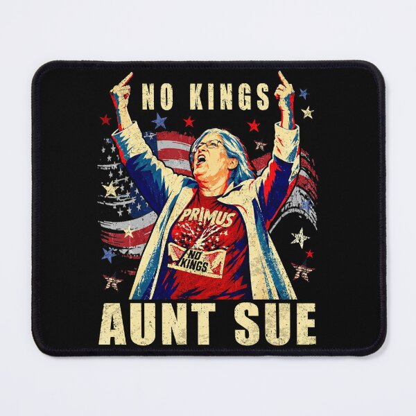 Item preview, No Kings Aunt Sue Funny Political Vote American Flag Retro designed and sold by schoolofbullies.