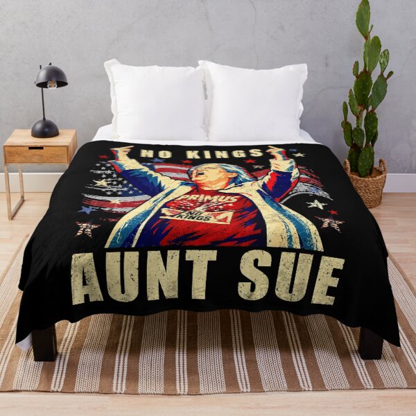 Item preview, No Kings Aunt Sue Funny Political Vote American Flag Retro designed and sold by schoolofbullies.