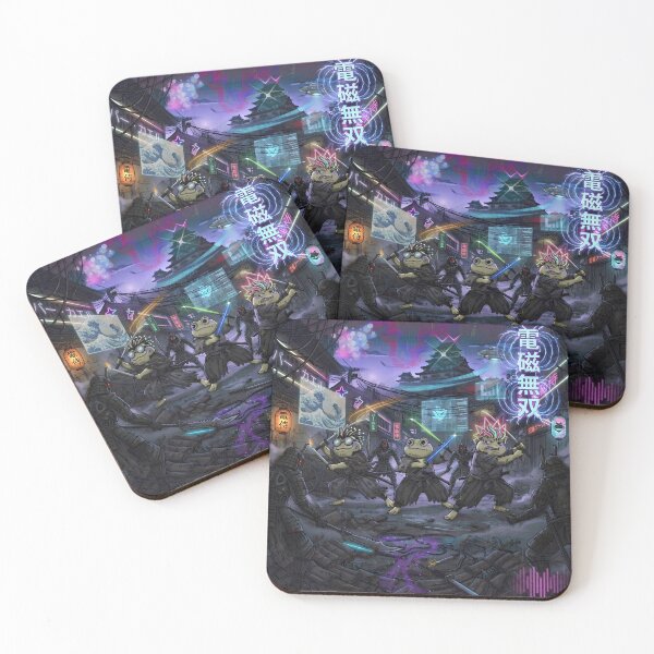 Item preview, Cyberpunk Samurai Frog Battle designed and sold by glossy-frogs.