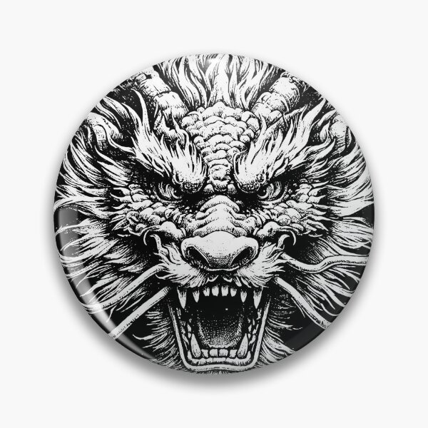 Item preview, Dark Art Dragon Head Angry Face Mythical Beast designed and sold by MORSPECTIVE.
