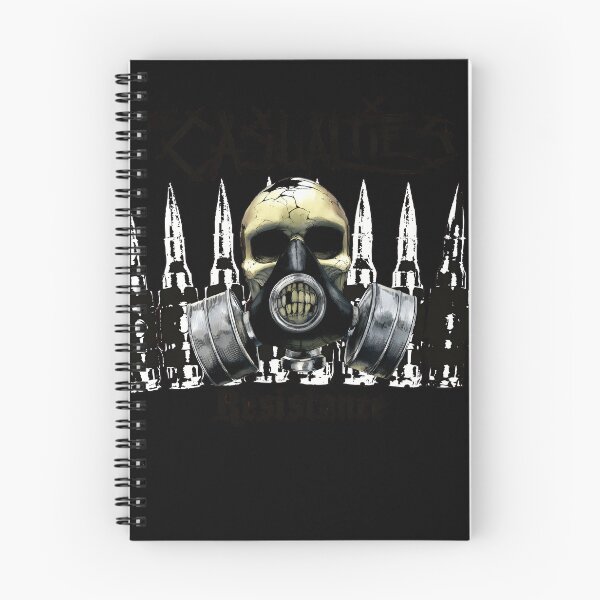 Item preview, Human Skull Wearing Gas Mask designed and sold by Jiadesigner786.