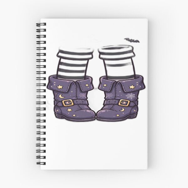 Item preview, Witch Boots Halloween Shirt, Cute Purple Witch Shoes Striped Stockings T-Shirt designed and sold by AdliUltra.
