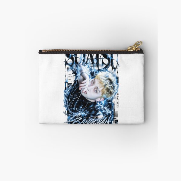 Item preview, Stray Kids Bang Chan Suiatsu Cyber Gothic Blue Chain Fan Art Kpop Merch designed and sold by Valeree Store.