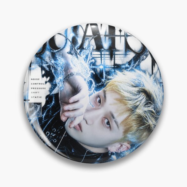 Item preview, Stray Kids Bang Chan Suiatsu Cyber Gothic Blue Chain Fan Art Kpop Merch designed and sold by Valeree Store.