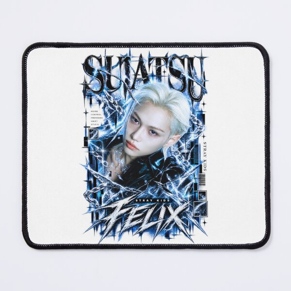 Item preview, Felix Stray Kids Suiatsu Cyber Gothic Ice Blue Fan Art designed and sold by Valeree Store.