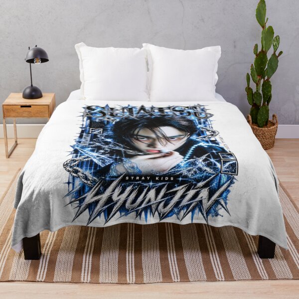 Item preview, Hyunjin Stray Kids Suiatsu Icy Blue Cyber Gothic Fan Art Design designed and sold by Valeree Store.