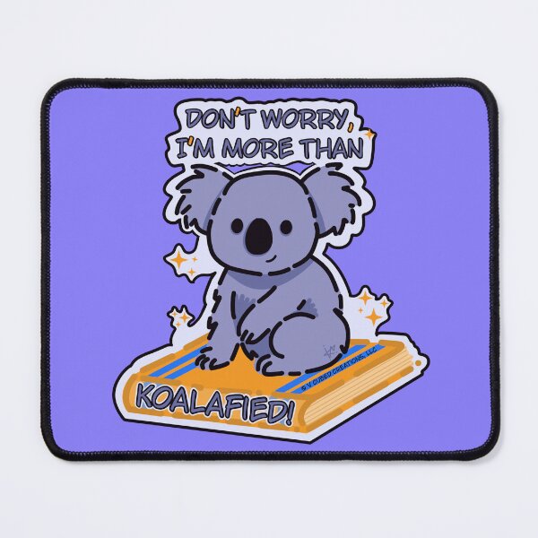 Item preview, KOALAfied Koala Educational Pun Sticker designed and sold by V Cubed Creations, LLC.