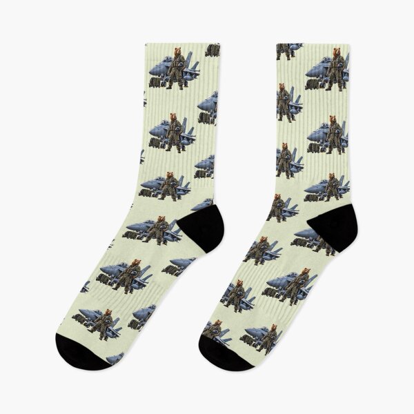 Item preview, Grizzly Bear Fighter Pilot - Military Aviation Ace designed and sold by carestazafeli.