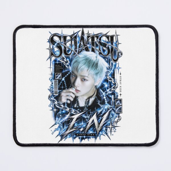 Item preview, I.N Jeongin Stray Kids Suiatsu Cyber Gothic Blue Fan Art designed and sold by Valeree Store.