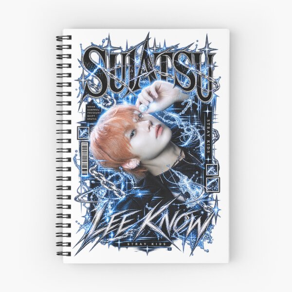 Item preview, Lee Know Stray Kids Suiatsu Cyber Gothic Blue Aesthetic Fan Art designed and sold by Valeree Store.