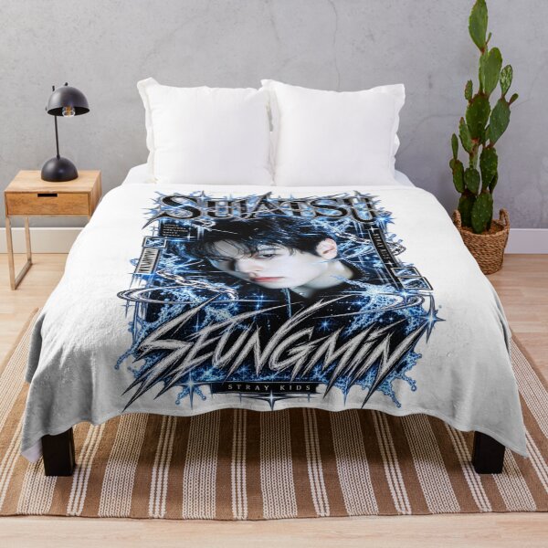 Item preview, Seungmin Stray Kids Suiatsu Cyber Blue Gothic Fan Art Design designed and sold by Valeree Store.