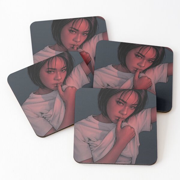 Item preview, Emi Red Light Actress Thai GL LGBTQ+ Cartoon Decor Comic Wall Art Print Poster Shirt Clock Blanket KDrama designed and sold by Mind Space.