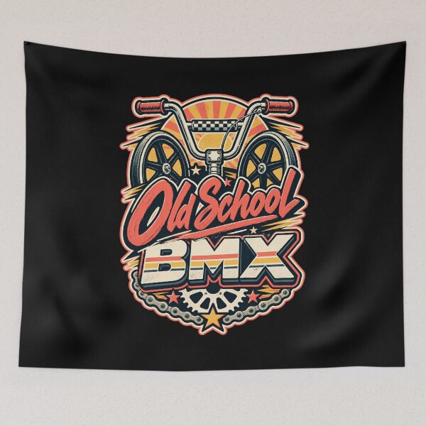 Item preview, Brush Letter Oldschool BMX Vintage Sticker Tee designed and sold by Tong4130.