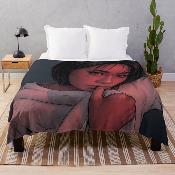 Item preview, Emi Red Light Actress Thai GL LGBTQ+ Cartoon Decor Comic Wall Art Print Poster Shirt Clock Blanket KDrama designed and sold by Mind Space.