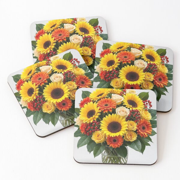 Item preview, Sunflower Celebration - Bright Summer Floral Bouquet designed and sold by nhk999.