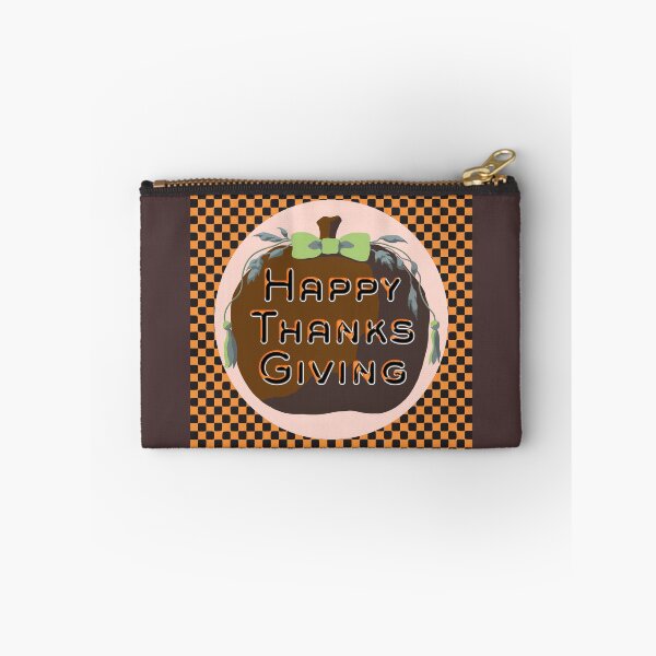 Item preview, Cozy Retro Thanksgiving Pumpkin Art in Warm Checkerboard designed and sold by cremedecolor.