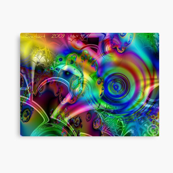 September Morning Fractal Canvas Print