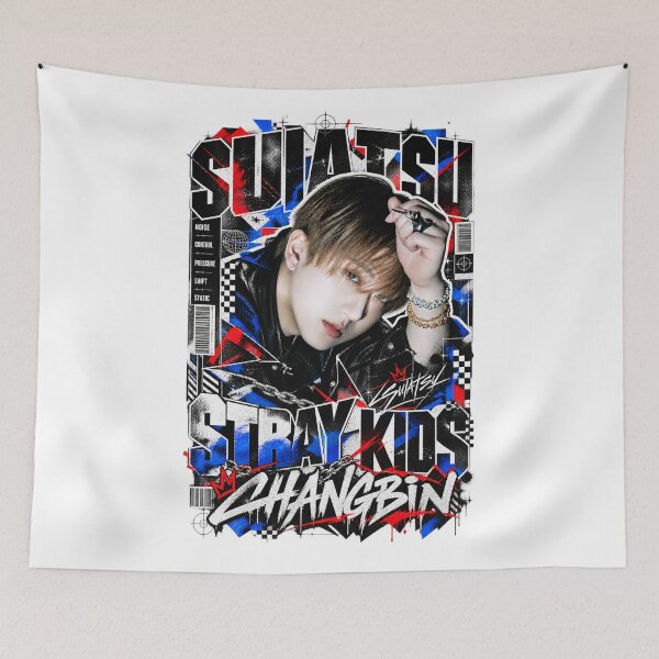Item preview, Changbin Stray Kids Suiatsu Industrial Techno Grunge Fan Art designed and sold by Valeree Store.
