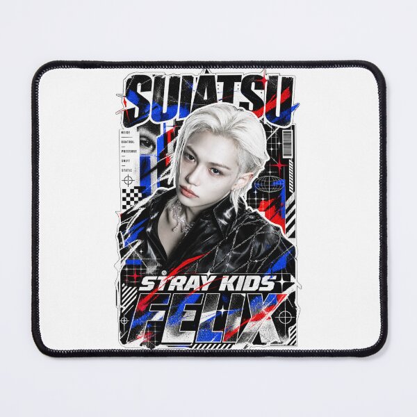 Item preview, Felix Stray Kids Suiatsu Techno Grunge Black Red Fan Art designed and sold by Valeree Store.