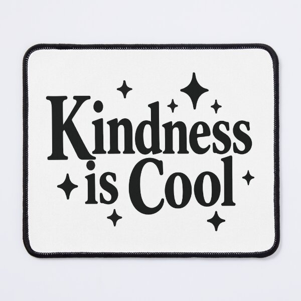 Item preview, Kindness Is Cool Black Retro Typography Positive Quote designed and sold by FemmePod.