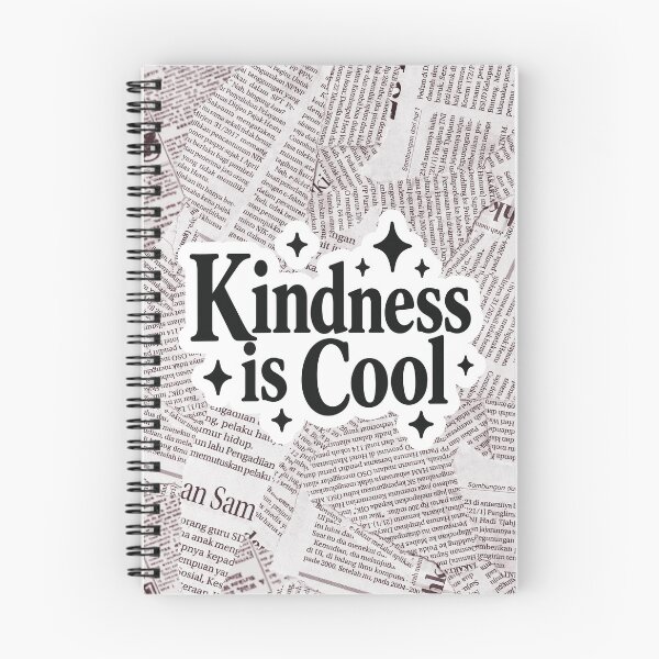 Item preview, Kindness Is Cool Black Retro Typography Positive Quote designed and sold by FemmePod.