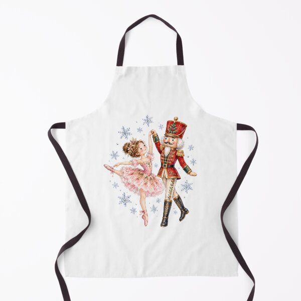 Item preview, Ballerina Dancing with Nutcracker Among Snowflakes designed and sold by Watercolorsart.