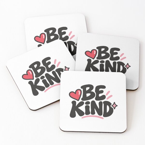 Item preview, Be Kind Positive Quote with Heart & Groovy Typography designed and sold by FemmePod.
