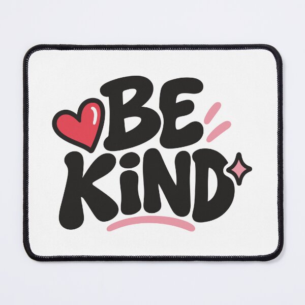 Item preview, Be Kind Positive Quote with Heart & Groovy Typography designed and sold by FemmePod.