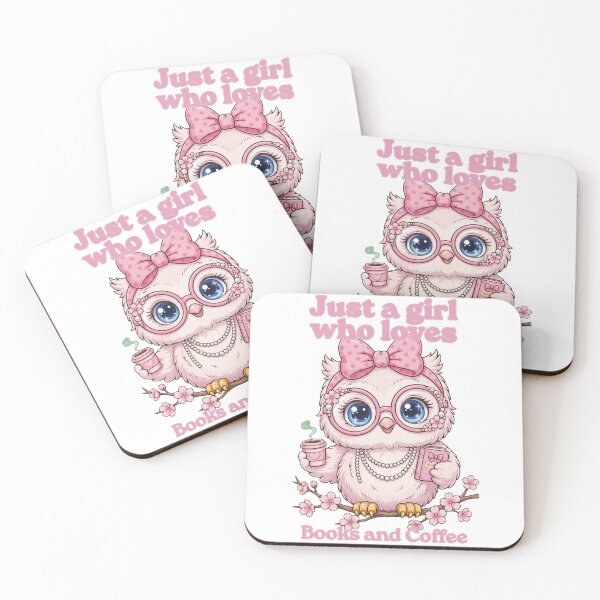 Item preview, Coquette - Bookish Coffee Owl designed and sold by Mindful56.