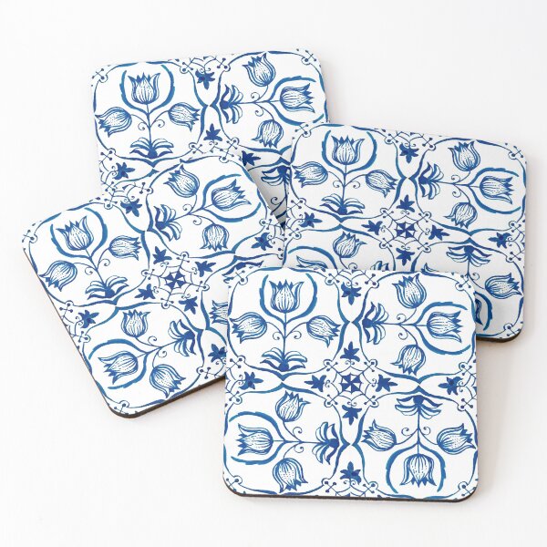 Item preview, Delft Blue Tulips designed and sold by hannahpaulk.